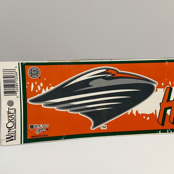 Vintage Wincraft University of Miami Hurricanes UMiami Retro Logo Sticker - Picture 3 of 9